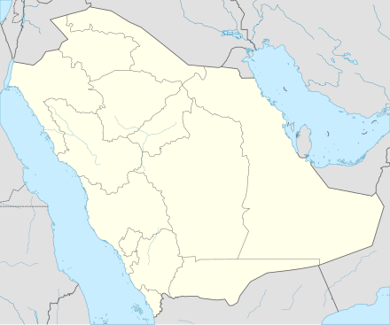 サウジ・プロフェッショナルリーグ2015-2016の位置（サウジアラビア内）