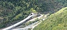 Sortie Est du Tunnel d'Orelle