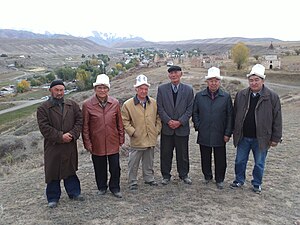 Kyrgyz elders in On-Archa, Kyrgyzstan.