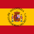Bandera d'unidá militar española.