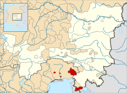 Contea di Gorizia - Localizzazione