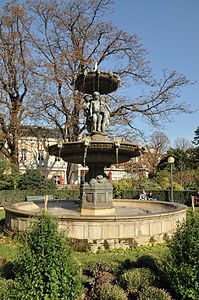 Fontaine du Cirque i Jardins des Champs-Élysées.