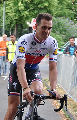 Zdeněk Štybar během Grand Départu na Tour de France 2017