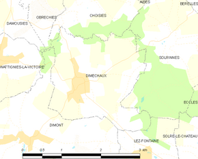 Poziția localității Dimechaux