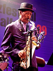 O musico de jazz estausunidense Ornette Coleman en una actuación en 2009.