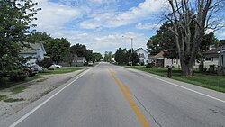 Looking north on Ohio Highway 207 in Pancoastburg