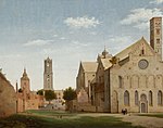 De Mariaplaats met de Mariakerk in Utrecht, Pieter Saenredam