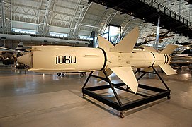 A Bendix RIM-8 Talos on display at the Steven F. Udvar-Hazy Center in Chantilly, VA