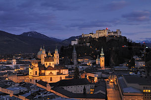 Die Altstadt von Soizburg bei Nocht