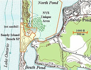 Topographic map.