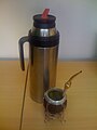 Image 18The invigorating yerba mate in its gourd with thermos. It is a fixture in Uruguayan daily life. (from Culture of Uruguay)