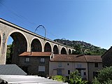 Le viaduc ferroviaire.