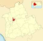 Расположение муниципалитета Алькала-дель-Рио на карте провинции