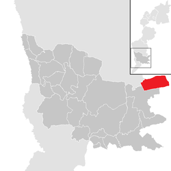 Location within Güssing district