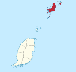 Location of Carriacou and Petite Martinique