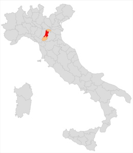 Circondario di Modena – Localizzazione