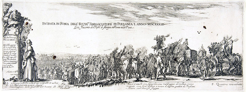 Entry of the Polish Ambassador to Rome, 1633