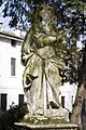 Statua della Fede cristiana nel parco del Palazzo Capra Querini di Vicenza