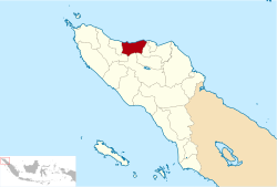 Location within Aceh