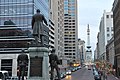 Morton Monument, looking east toward the Indiana Soldiers' and Sailors' Monument.