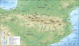 Mappa di localizzazione: Pirenei