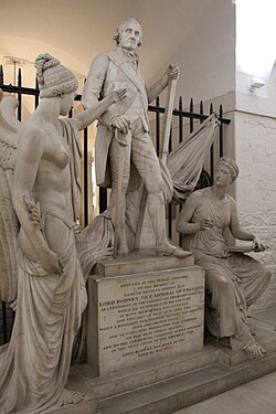 האנדרטה בקתדרלת סנט פול.