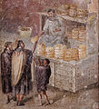 Image 33Bread stall, from a Pompeiian wall painting (from Roman Empire)