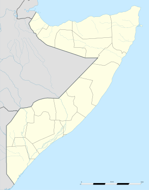 모가디슈은(는) 소말리아 안에 위치해 있다