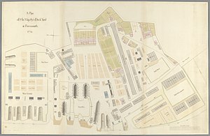 Map of the dockyard dated 1774