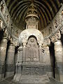 Ajanta (Höhle XIX), Buddha in einem torana