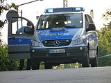 Police vehicle Mercedes-Benz Vito in Pforzheim (Baden-Württemberg)
