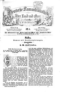 Deutsche Romanbibliothek, 1873, Seite 1.