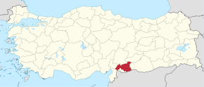Kart over Gaziantep