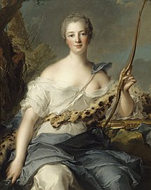 Madame de Pompadour als Diana (1746) (Museum, Versailles)