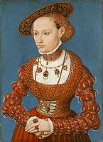 Lucas Cranach le Jeune, Agnes von Hayn, 1543.