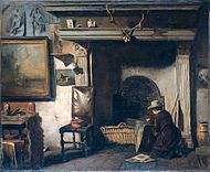 Het atelier van de Haarlemse schilder Pieter Frederik van Os, circa 1856-1857, Rijksmuseum Amsterdam