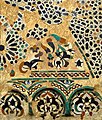 Fragement de Zellige de la médersa Tachfinia édifiée au XIVe siècle et exposé au Musée national des antiquités et des arts islamiques à Alger.