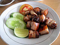 Batak -style Babi panggang, weteng daging babi ing Indonesia .