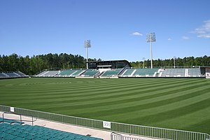 Das Hauptstadion im WakeMed Soccer Park in Cary, North Carolina