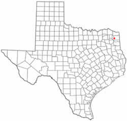 Location of Hughes Springs, Texas