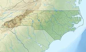 Map of Meherrin River mouth location