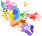 Lage des Kantons Ars-sur-Moselle innerhalb des Départements Moselle