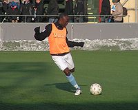 Joseph Elanga tränar med MFF, 23 januari 2010