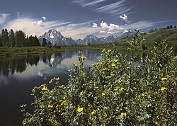 A Teton-hegység, Wyoming állam legmagasabb hegyeinek együttese