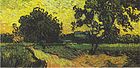 Landscape with Castle Auvers at Sunset, June 1890, Van Gogh Museum, Amsterdam (F770)