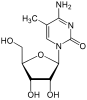 Estrutura química da 5-metilcitidina