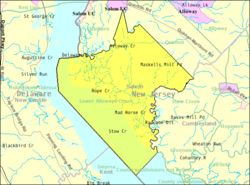 Census Bureau map of Lower Alloways Creek Township, New Jersey