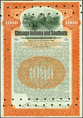 illustration de Chicago, Indiana and Southern Railroad