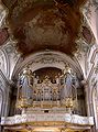 Innenraum der Ignazkirche, Sicht auf die Orgel