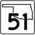 State Highway 51 marker